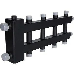 Распределительный коллектор 5 контуров с гидрострелкой 1½&quot;н x 1&quot;н Rommer RDG-0060-024025, 4