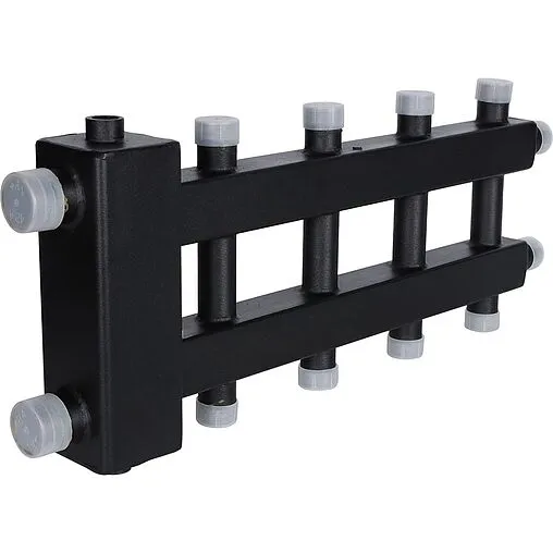 Распределительный коллектор 5 контуров с гидрострелкой 1½&quot;н x 1&quot;н Rommer RDG-0060-024025