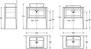 Тумба-умывальник напольная Kerama Marazzi Plaza Classic Neo 80 1+1 белый PL.CN.80.1+1\\WHT.M+ Тумба-умывальник напольная Kerama Marazzi Plaza Classic Neo 80 1+1 белый PL.CN.80.1+1\\WHT.M+, 2
