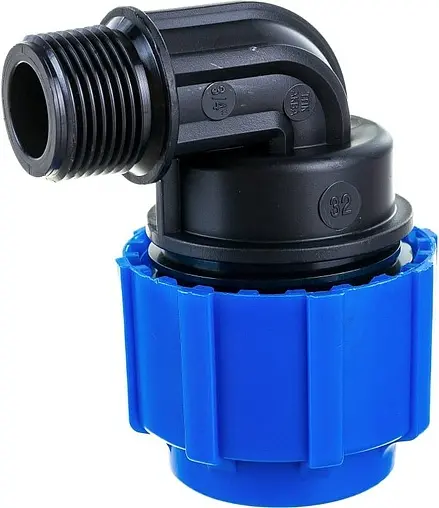 Уголок компрессионный переходной 32мм x ¾&quot;н ТПК-Аква 50013234