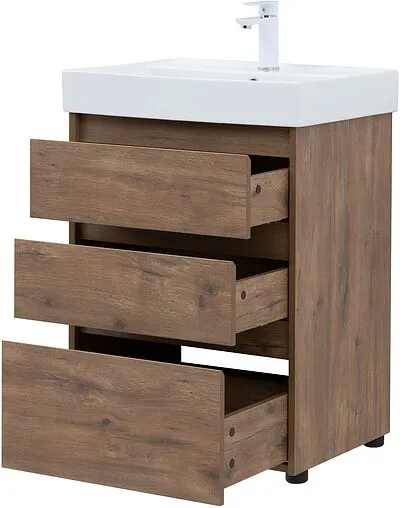 Тумба под умывальник напольная Aquanet Nova Lite 60 дуб рустикальный 00302471