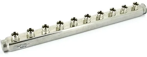 Коллектор распределительный проходной 8 отводов 1&quot;в/в x ¾&quot;ек Uni-fitt 430I4308