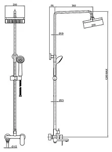 Душевая система со смесителем для ванны Bravat Opal хром F6125183CP-A4-RUS Душевая система со смесителем для ванны Bravat Opal хром F6125183CP-A4-RUS, 3