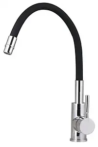 Смеситель для кухни Gross Aqua ColorFlex хром/чёрный 3241508B, 1