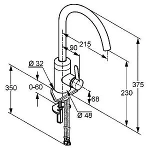 Смеситель для раковины Kludi Bingo star хром 428030578 Смеситель для раковины Kludi Bingo star хром 428030578, 2
