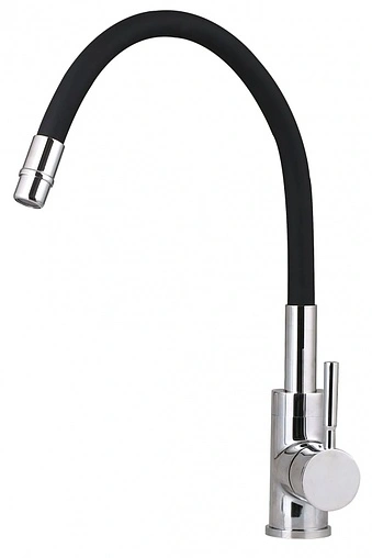 Смеситель для кухни Gross Aqua ColorFlex хром/чёрный 3241508B