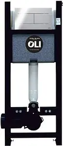 Инсталляция для подвесного унитаза Set 3 в 1 OLI Expert Total Black LE 886668SLOO с кнопкой хром глянцевый Инсталляция для подвесного унитаза Set 3 в 1 OLI Expert Total Black LE 886668SLOO с кнопкой хром глянцевый, 1