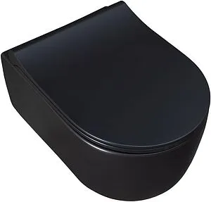 Унитаз подвесной безободковый Allen Brau Priority черный матовый 4.31002.31, 4