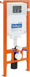 Инсталляция для подвесного унитаза Set 3 в 1 BelBagno BB002-80/BB014-SR-BIANCO с кнопкой белый глянцевый Инсталляция для подвесного унитаза Set 3 в 1 BelBagno BB002-80/BB014-SR-BIANCO с кнопкой белый глянцевый, 5