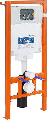 Инсталляция для подвесного унитаза Set 3 в 1 BelBagno BB002-80/BB014-SR-BIANCO с кнопкой белый глянцевый