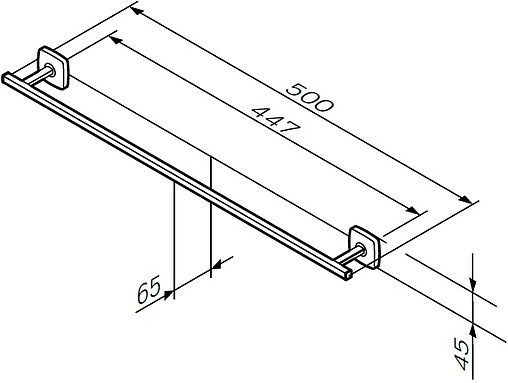 Полотенцедержатель Am.Pm Gem хром A90346400