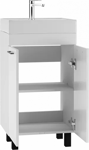 Тумба под умывальник напольная Айсберг Енисей 50 белый DA2708T