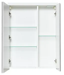 Шкаф-зеркало Aquaton Брук 60 белый 1A200502BC010, 3