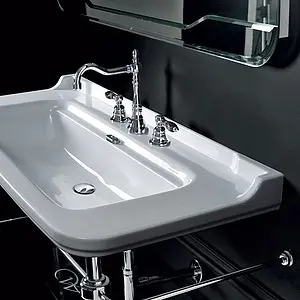 Раковина Kerasan Waldorf 100 белый 4142K1bi/cr*1 Раковина Kerasan Waldorf 100 белый 4142K1bi/cr*1, 3