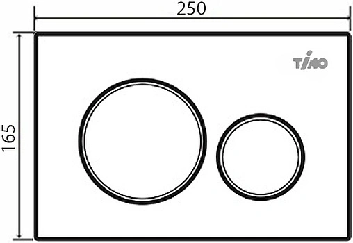 Клавиша смыва для унитаза Timo Kulo FP-001 хром глянцевый Клавиша смыва для унитаза Timo Kulo FP-001 хром глянцевый