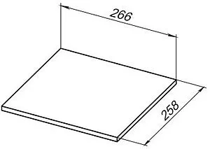 Полка для стеллажа Allen Brau Liberty Серый структ 1.33009.G-S, 1