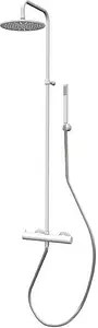 Душевая система с термостатом для душа Paffoni Birillo белый матовый ZCOL684LIQВO Душевая система с термостатом для душа Paffoni Birillo белый матовый ZCOL684LIQВO, 1