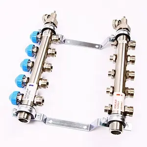 Группа коллекторная без расходомеров 5 отводов 1"н/н x ¾"ек Uni-fitt 456W4305 Группа коллекторная без расходомеров 5 отводов 1"н/н x ¾"ек Uni-fitt 456W4305, 3