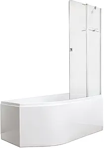 Шторка на ванну 900мм прозрачное стекло Roltechnik BVP2/900 289-900000P-00-02, 1