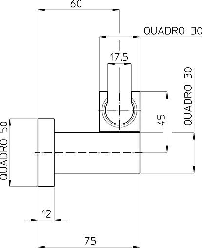 Держатель ручного душа Bossini Ice Cube хром C51000.030