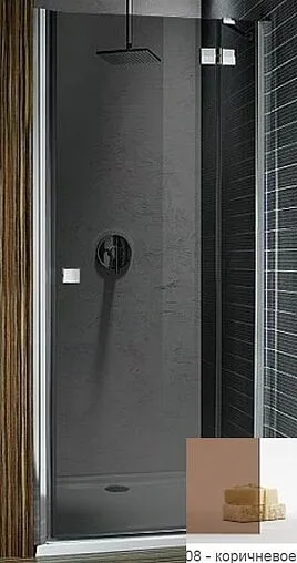 Дверь в нишу 800мм тонированное стекло Radaway Almatea DWJ 80 R 30902-01-08N