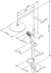 Душевая система без смесителя Am.Pm Inspire 2.0 хром F0750A100 Душевая система без смесителя Am.Pm Inspire 2.0 хром F0750A100, 2