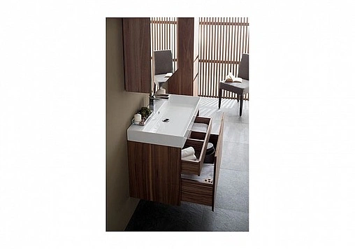 Тумба под умывальник подвесная Aquanet Нью-Йорк 85 орех 00203947