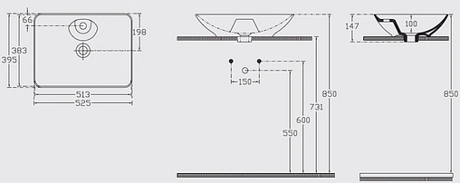 Раковина ISVEA SistemaY Clear 52 белый 10SY50052