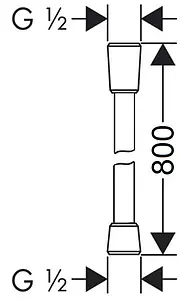 Шланг для душа Lemark 80см хром LE8029S, 2