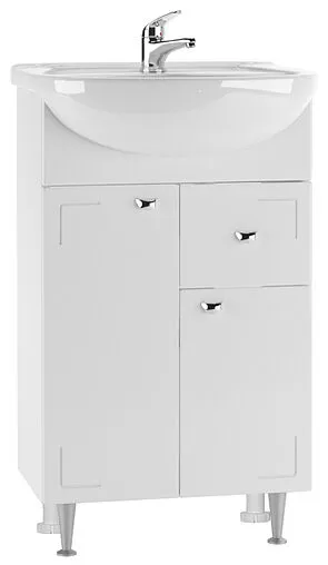 Тумба под умывальник напольная Айсберг Классик 50 белый DA1015T