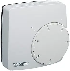 Проводной комнатный терморегулятор НЗ 24В WATTS WFHT-Basic + белый 10021098, 1