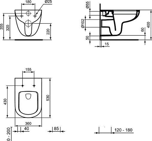 Комплект 3 в 1 Ideal Standard Tempo Rimles PR0405PR