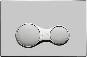 Клавиша смыва для унитаза VitrA Sirius 740-0485 кнопки/хром матовый, кольца/хром глянцевый, 1