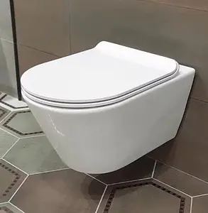 Унитаз подвесной безободковый Kerama Marazzi Plaza Modern белый PLM.wc.02 Унитаз подвесной безободковый Kerama Marazzi Plaza Modern белый PLM.wc.02, 4
