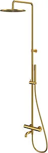 Душевая система с термостатом для ванны WHITECROSS Y brushed gold золото брашированное Y1234GLB Душевая система с термостатом для ванны WHITECROSS Y brushed gold золото брашированное Y1234GLB, 1