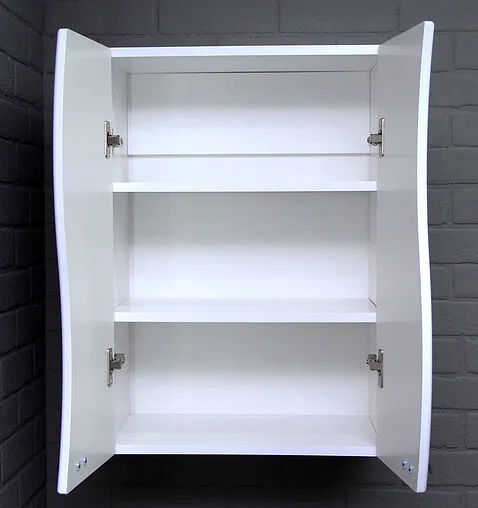 Шкаф двухстворчатый Айсберг Волна 02-50 белый DA1065HR