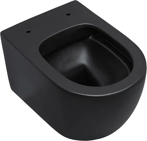 Унитаз подвесной безободковый Aquanet Cetus-BW Rimless черный матовый CETUS-BW