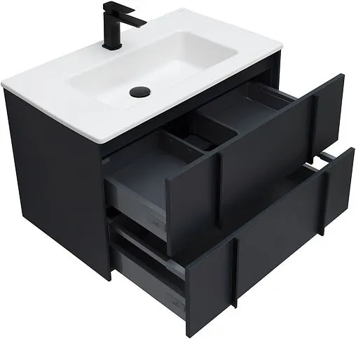 Тумба под умывальник подвесной Allen Brau Reality 80 антрацит 1.32005.AM