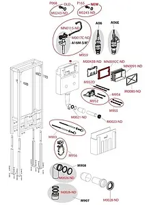Инсталляция для подвесного унитаза AlcaPlast Solomodul AM116/1120, 3