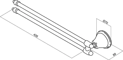 Полотенцедержатель Am.Pm 5 O Clock хром A2532600