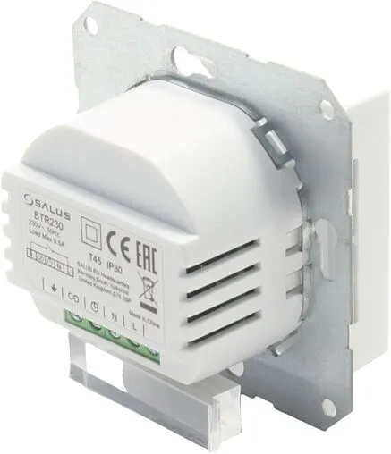 Проводной комнатный терморегулятор НО/НЗ 230В Salus EXPERT HTR белый BTR230(20)