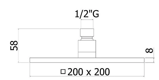 Лейка верхнего душа Paffoni Syncro белый матовый ZSOF075BO
