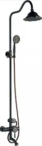 Душевая система со смесителем для ванны Lemark Jasmine чёрная бронза LM6662ORB Душевая система со смесителем для ванны Lemark Jasmine чёрная бронза LM6662ORB, 1