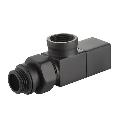 Комплект вентилей запорных осевых ½" в/н Royal Thermo Cube черный RTE 56.0004 Комплект вентилей запорных осевых ½" в/н Royal Thermo Cube черный RTE 56.0004