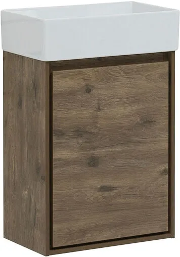 Тумба под умывальник подвесная Aquanet Милан 45 дуб рустикальный 00339963