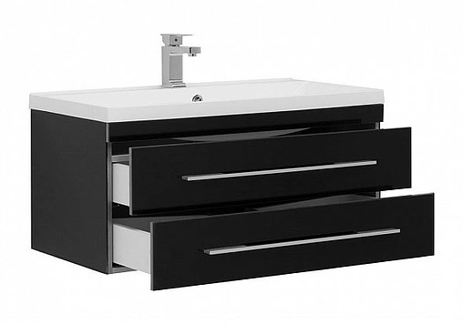 Тумба под умывальник подвесная Aquanet Верона 90 чёрный 00172336