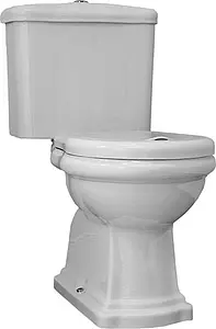 Унитаз-компакт Kerasan Retro белый 101301+108101 Унитаз-компакт Kerasan Retro белый 101301+108101, 1