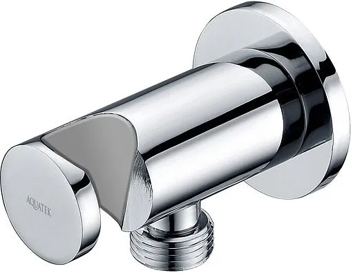 Шланговое подключение с держателем Aquatek хром AQ2455CR