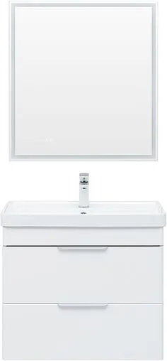 Тумба под умывальник Aquanet Ирис new 71 белый глянец 00310145