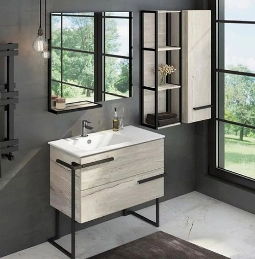 Зеркало Comforty Дюссельдорф 90 дуб дымчатый 00004147992CF